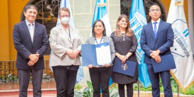 La Secretaria Presidencial de la Mujer Ana Leticia Aguilar Theissen