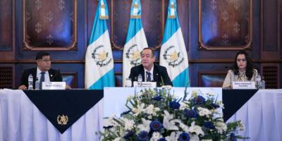 Presidente Alejandro Giammattei en Conadur