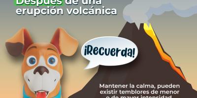 En caso de una erupción volcánica cerca de tu comunidad o centro educativo, el #Mineduc te recomienda.