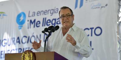 Discurso del presidente Giammattei en Petén