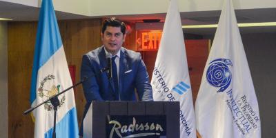 Ministro de Economía dirige palabras como parte de la modernización del Registro de Propiedad Intelectual