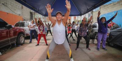 Las vecinas tuvieron un momento de sana diversión 