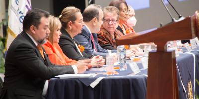 La Secretaria Presidencial de la Mujer Ana Leticia Aguilar Theissen