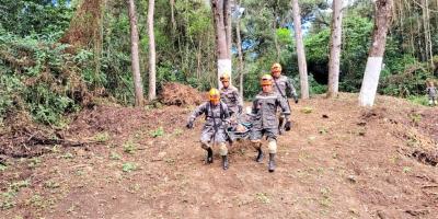 Inauguración del ciclo de entrenamiento especializado de rescatistas del Batallón Humanitario y de Rescate 2023.