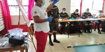 Batallón de Ayuda Humanitaria y de Rescate del Ejército de Guatemala, lista para actuar y servir cuando se necesite.