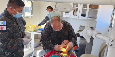 Ejército de Guatemala realiza jornadas médicas y odontológicas en Tajumulco e Ixchiguán.