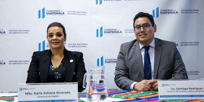 En la presentación estuvo la Directora de ONSEC y el director de Puestos y Remuneraciones