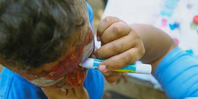 Los niños y niñas disfrutaron del evento