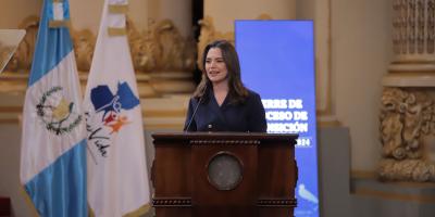 Secretaria general de Planificación, Luz Keila Vilchez, en presentación del Informe de Transición.