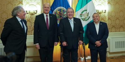 Presidente Giammatei participa en la Sesión Protocolar del Consejo Permanente de la OEA