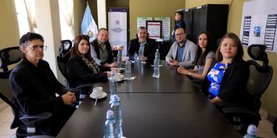 Presidente Arévalo y Autoridades AMSCLAE 