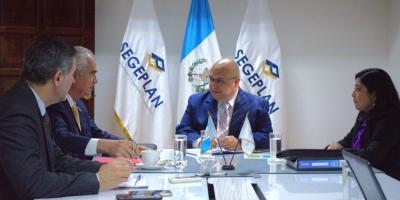 Reunión de trabajo entre subsecretarios de SEGEPLAN y representantes de CEPAL.