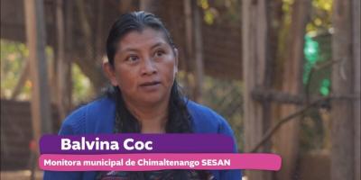 Día de la mujer: El día a día de Balvina Coc, monitora de la SESAN de San Martín Jilotepeque