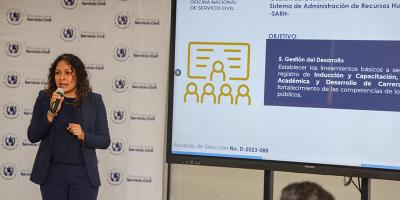 La capacitación se llevó a cabo en la sede central de la ONSEC.