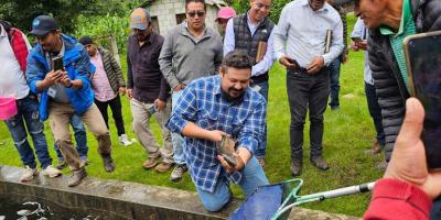En San Marcos impulsan producción de trucha arcoíris