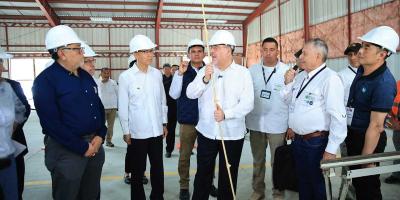 Presidente Arévalo visita Centro de Transformación e Investigación del Bambú