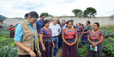 Verifican avances en Huerto Comunitario de Parramos