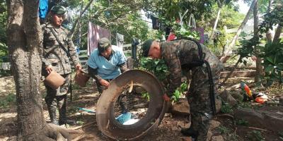 Ejército de Guatemala contribuye en la erradicación del mosquito en Petén, Izabal y Jutiapa.