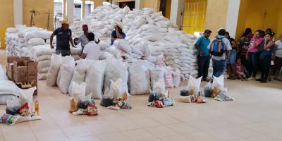 Hemos brindado asistencia alimentaria a 285,490 familias en todo el país