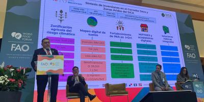 Ministro de Agricultura participa en Foro Mundial de la Alimentación