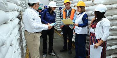 Supervisan las bodegas de reserva estratégica de granos básicos de Chimaltenango