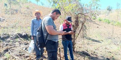 Verifican área para impulsar sistema de riego por goteo en Chiquimula