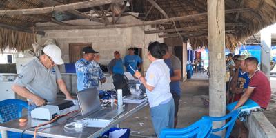 Registran a 116 pescadores artesanales en Las Lisas, Santa Rosa