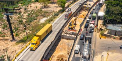 CONSTRUCCIÓN DE SEGUNDO PUENTE EN KM 11.5 DE RUTA A EL SALVADOR REQUIERE CIERRE TERMPORAL PARA INSTALAR VIGAS