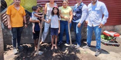 En Tiquisate implementan huertos familiares para mejorar alimentación de familias con niños con desnutrición aguda 