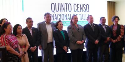 Autoridades de gobierno participan en la presentación del Quinto Censo Nacional de Talla.