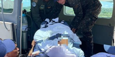 Fuerza Aérea Guatemalteca realizó evacuación aeromédica desde Petén.