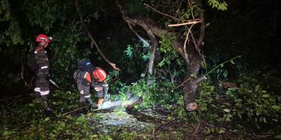 Ejército de Guatemala despeja vías en carretera CA-2, donde se registraron derrumbes por lluvias.