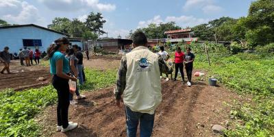Implementan huerto escolar con fines pedagógico en Samayac, Suchitepéquez