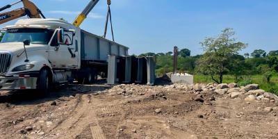 Avanzan obras clave en el Tramo VIII en Guanagazapa, Escuintla