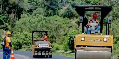 Rehabilitación vial  San Cristóbal–La Conora alcanza el 87% de avance físico