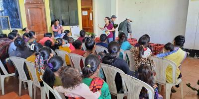 Pilones de hortalizas y capacitaciones fortalecen seguridad alimentaria en Comitancillo