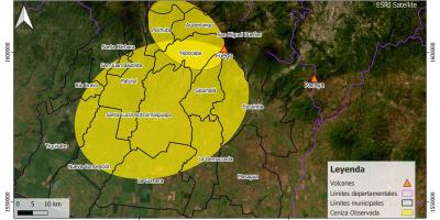 Se monitorean cultivos de 16 municipios ante alerta anaranjada por actividad volcánica 