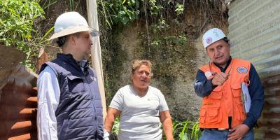 UDEVIPO y CONRED realizan evaluaciones en zonas afectadas por sismos en Chinautla y Villanueva