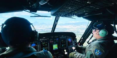 Fuerza Aérea Guatemalteca realizó sobrevuelos en áreas afectadas por sismo.