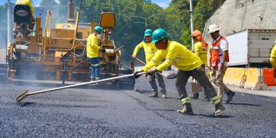 COVIAL hace recapeo en zona de acceso al segundo puente de la CA-1 Oriente