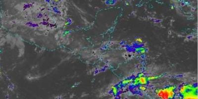  Continúa el ingreso de humedad principalmente del mar Caribe