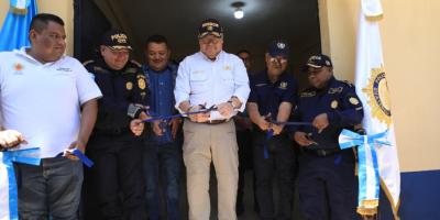 Habilitan nueva subestación policial en Champerico, Retalhuleu