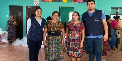 Familias de San Marcos y Chimaltenango reciben alimentos por iniciativas comunitarias