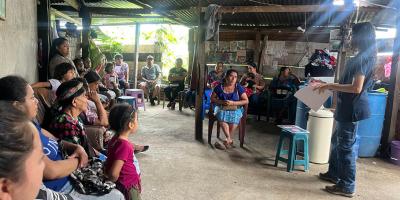 Capacitan a familias de Cubulco para una mejor alimentación y salud
