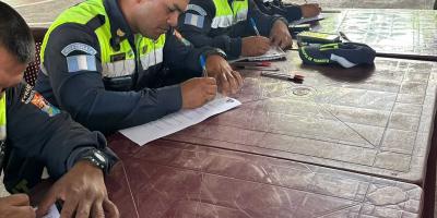 Provial capacita a la PMT de Nueva Concepción en temas de educación y seguridad vial
