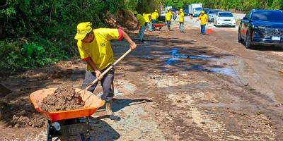 Covial atiende emergencia en Barberena y restablece la movilidad segura