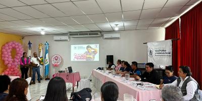 Acciones de prevención del cáncer de mama serán compartidas con CADER de Zacapa
