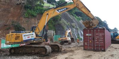 Concluye instalación de barrera de contención en el km 24