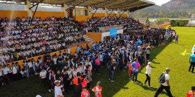 centro deportivo 100 del Programa Juego Limpio en San Cristóbal Verapaz