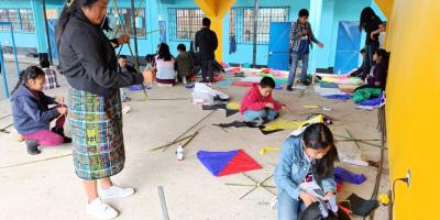 taller de barriletes en Quiché
